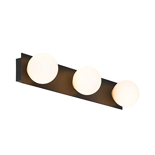 Applique murale 3 lumières L 480 mm Noir Moderne éclairage extérieur