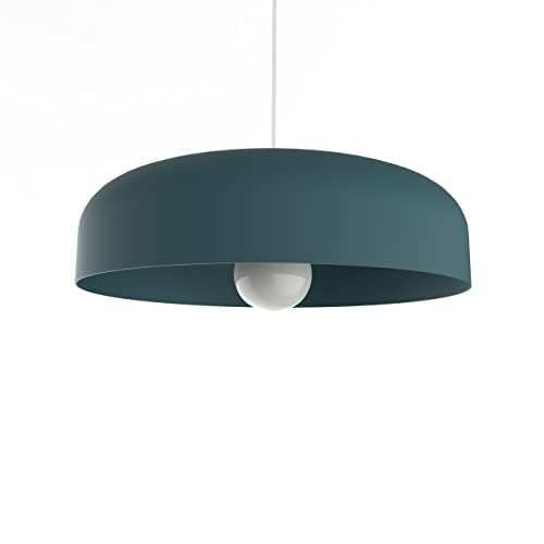 L+ Hängelampe Wohnzimmer Metall Zylinder Form Kronleuchter Moderne Küche Kronleuchter Durchmesser 40cm - 50cm (Mediterran Blue)