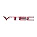 Métal 3D Voiture Feder Tronc Autocollant VTEC Logo Badge Decal Chrome, pour Honda Civic Accord Odyssey Spirior CRV Car Styling