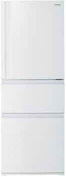 Amazon | 東芝 冷蔵庫 幅60.0㎝ 326L GR-W33SC(WU) 3ドア 右開き