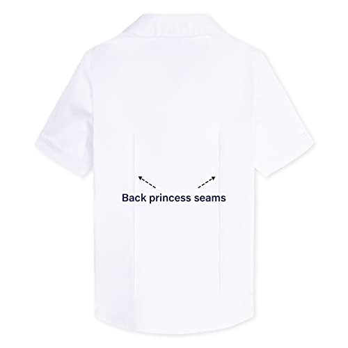 Mud Kingdom Girls Short Sleeve Shirt Peter Pan Collar School Uniform Poplin Blouse2