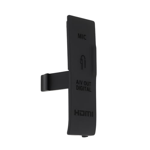 OTOTEC 1 puerto USB HDMI para cámara, cubierta de goma, tapa de puerto de datos de cámara, compatible con Canon EOS 550D