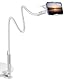 SAIJI Handy Halter für Bett, Schwanenhals Handy Halterung, 360 Drehbare Flexible Lang Arm Mobile Halterung handyhalterung Tisch für iPhone 14 13 12 Pro Xs, Samsung S21, 4-7 Screen Devices (Weiß)