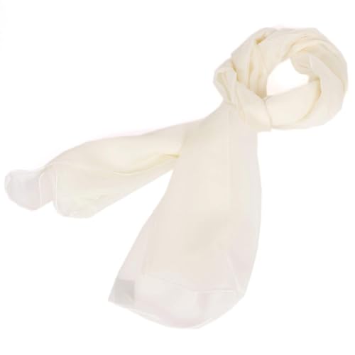 SERENITA Christmas Scarf Valentine Women Silk Feel Chiffon Soft Sheer lightweigt solid neck evening bridal head scarf3