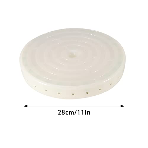 LED Lighted Swing, Ourdoor Garden Swing Seat, Climbing Rope with Round Swing Seat Set, Backyard Light Swing for Children(White)