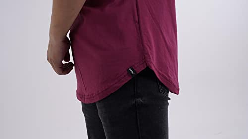 Kit 5 Camisetas Masculina Long Line Cotton Oversize by ZAROC (P, Multicolorido)