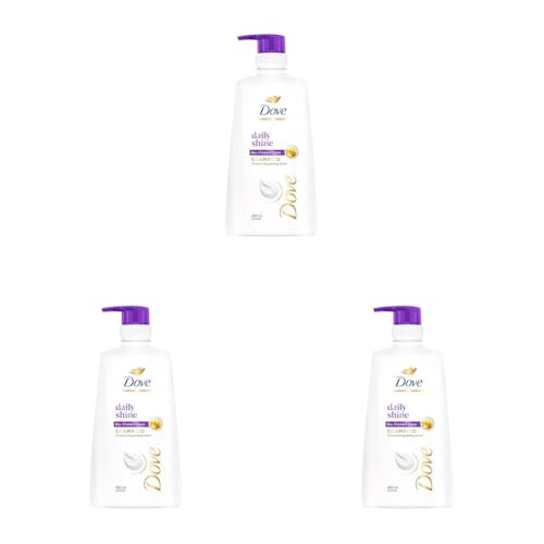 Dove Daily Shine Shampoo For Dull Hair, 650 ml (Pack of 3)