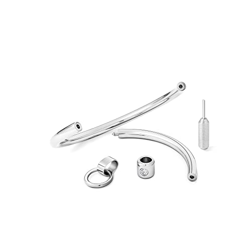 Mens-Shop24 Metall Halsband Halsreif Halsfessel O-Ring Schmuckanhänger Bondage Sklaven-Sexspielzeuge Erotik für Männer Frauen Paare (Innen Ø 130 mm)