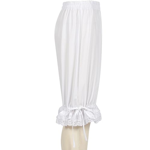 Oplxuo Women Lolita Bloomer Victorian Steampunk Bloomers Pants Knee Length Renaissance Knickers Pants4