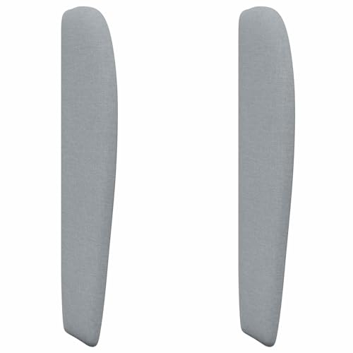 vidaXL Oreille de tête de lit Gris Clair 80 x 23 x 6 cm Tissu, Améliorez Votre Chambre, tête de lit Moderne, Tissu résistant, Soutien en Mousse, élément déco stylé