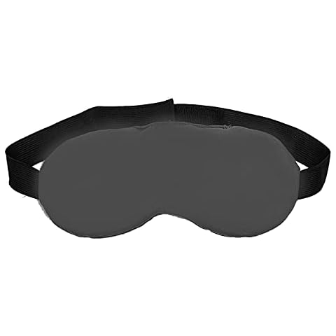 Morgan Home Weighted Sleeping Eye Mask - 0.5 lbs Eye Mask for Relaxing Sleep with Adjustable Expandable Headband for Adults (Grey) Cover
