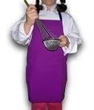Chefskin Purple Apron Kids Children Fits 2-7 Yrs 15x21