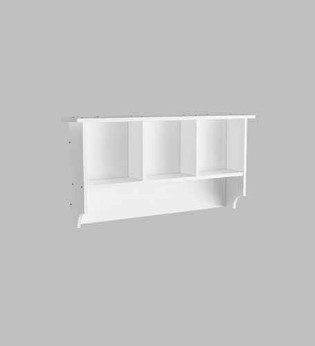 Image of Rio Multipurpose Modular Wall Racks /Shelves /Organiser /Decor Particle Board Wall Shelf (Number of Shelves - 4, White)