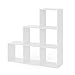 Vicco Treppenregal 6 Fächer Raumteiler Stufenregal Bücherregal Raumtrenner Aktenregal Standregal