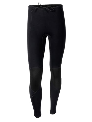 Miutii Pantaloni da uomo in neoprene, da immersione, 3 mm, termico, in neoprene, parte inferiore, surf, snorkeling, nuoto, immersioni, colore nero, M