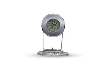A K Lighting 3 LED 9 WATT Full SS Body Ring Type Fountain Light | Underwater Waterproof Fountain Stand Light. (RGB)