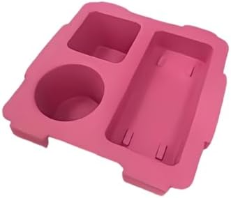 Top Cup Phone Holder Tray Storage Lid for Stanley Compatible with Bogg Bag XL Cover, Cup Organizer Holder Waterproof Silicone Multifunctional Storage Box for Outdoor Beath Camping Travel (Red, L)