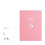 Notizbücher 2 stücke Täglichen/Monatlichen Planer Notebook Kawaii Kalender Tagebuch Journal Notizblock Zeitplan Buch Büro Schreibwaren Büro Zubehör Für Mitarbeiter Kollegen Schüler Lehrer(Pink)