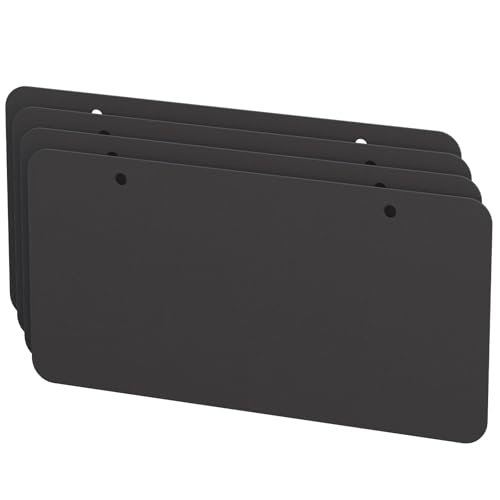 4 peças de almofada de espuma de placa de carro à prova de choque, acolchoamento de espuma EVA anti-chocalho para redução de ruído e proteção, placas padrão dos EUA de carro e SUV, 30,5 x 15,2 cm