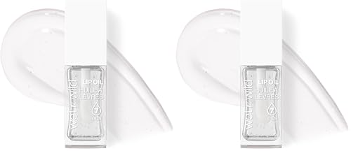 wet n wild Lip Oil - Lightweight, Non-Sticky, Hydrating & Nourishing Formula with Marula, & Jojoba Oils, Vegan & Cruelty-Free - Crystal Ball (Pack of 2)