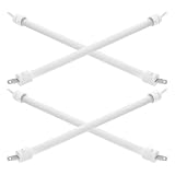 FONDOTIN 4 Stück Pack Quarz Heizelement Ersatzrohre 27cm Hitzebeständige Keramik Glasröhren für Tragbare Infrarot Heizstrahler Schnelle Wärme Platzsparend für Außenbereich