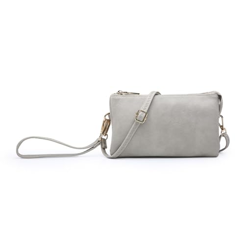 Image of JEN & CO. Riley Crossbody Bags for Women Vegan Leather Wristlet Clutch Wallet Purses Handbags with 2 Straps