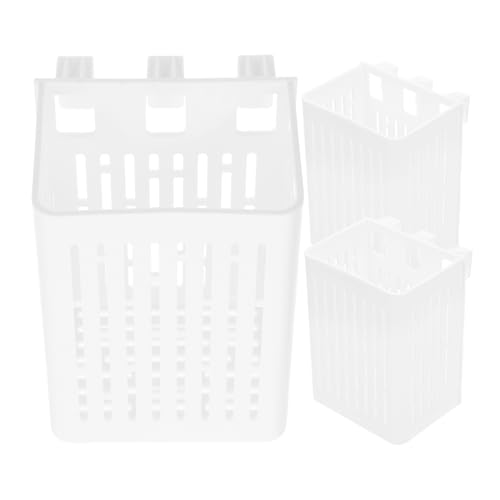 PHENOFICE 水耕栽培バスケット 魚の尾の花瓶 水族館の植木鉢 水耕栽培水槽 カエルタンクアクセサリー フローティングプランター ベタ 水生植物カ シリンダー水槽 プラスチック 白い