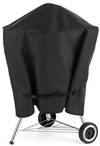 Grill Cover Compatible with Weber Ranch Kettle Charcoal Grill 37''. Outdoor Marine Black and Waterproof Cover, Dimensions 37.7''W x 44.7''D x 42.5''H by Comp Bind Technology