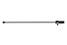 Nuremberg cello spike - Spike for cello - cone 24/26.5 mm - stainless steel rod Ø 10 mm - removable - plastic bulb - Made in Germany
