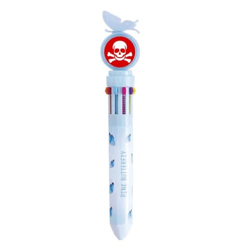 Stylo à bille rétractable rouge carré pour organiser vos fiches de révision