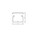 Produktbild Hager LF4006007030 Kabelkanal Elektroinstallationskanal (L x B x H) 2000 x 57 x 40 mm 1 St. Stein-Grau