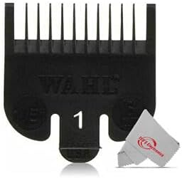 Wahl Professional #1 Guide Comb Attachment 1/8" (3.0mm) - 3114-001 – Great for Professional Stylists and Barbers – Black
