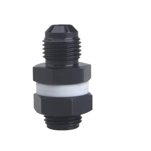 Aluminum Fuel Cell Bulkhead Fitting AN6 Compatible with Automotive Fuel Systems