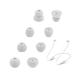 Comme les coussinets d'origine : nos embouts pour écouteurs sont fabriqués en silicone, qui est durable, flexible, remplaçable et amovible. En raison du matériau, les embouts des écouteurs sont doux au toucher et confortables pour vos oreilles. En outre, les embouts de rechange en silicone offrent une meilleure isolation sonore, une stabilité intra-auriculaire et un confort durable.