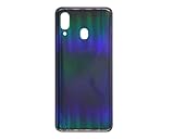  Phonmatic Cover posteriore per Samsung Galaxy A20 con adesivo e logo Rear Cover Back Glass housing (nero)