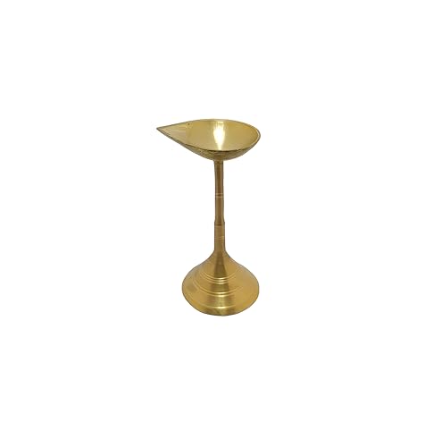 Best Brass Diyas: Brass vs Clay & Puja Essentials 39 Brass Stand Diya | Deepak/Pradeep | Decorative | Traditional Indi...