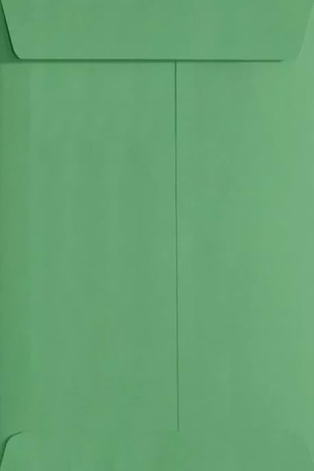 LUXPaper 10 x 13 Open End Envelopes | Peel & Press | Holiday Green | 80lb. Text | 50 Qty