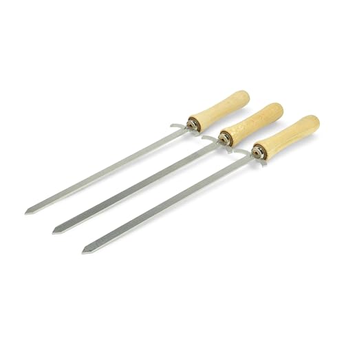 Juego de 3 brochetas para barbacoa | espadas para barbacoa - la atracción para todo aficionado a la barbacoa