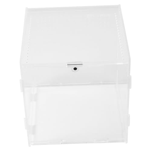 ERINGOGO 透明アクリル製爬虫類飼育ケース 通気孔付き クモやヤモリなど小型ペット飼育用 爬虫類 両生類適合 ケージボックス