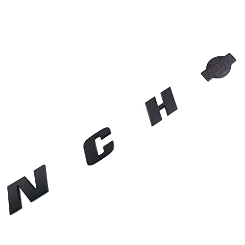 Image of 2pack King Ranch Emblems Side Fender Letter Kingranch Sticker Badge 3D Logo Replacement for 150 250 350 (Matte Black)