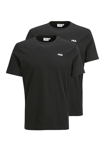 T-Shirt FILA Homme Noir Lot de 2 Taille L Vêtement de Sport et Mode Casual