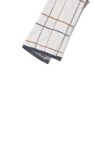 Image of Barefoot Dreams CozyChic Multicolor Plaid Stroller Blanket, Cream Multi, 30 inchx40 inch