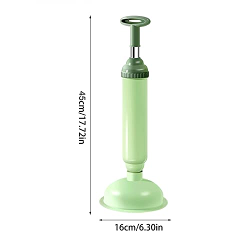 Desatascador de inodoro - Desatascador de alta presión para baño y cocina, limpiador de cañerías y desagües miniatura 6