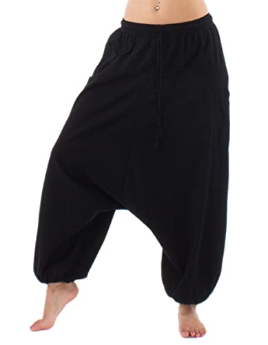 Coline - Sarouel Femme Fourche Basse - Couleur : Noir - Taille : S/M