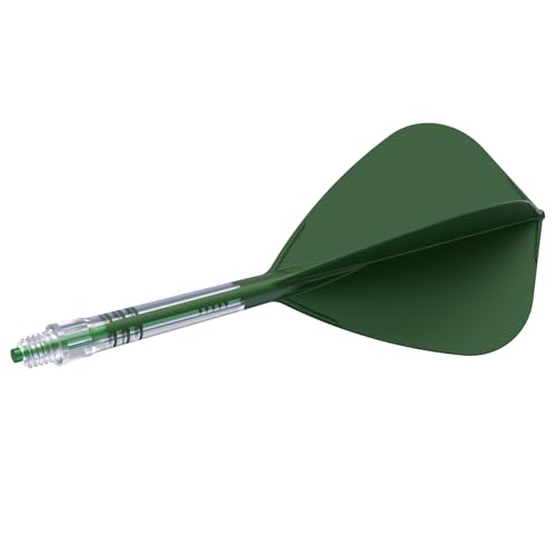 CUESOUL ROST T19 Carbon Integrated Dart Shaft and Flight,Kite Shape,Set of 3, dark green flight--green shaft--size 5 - Image 4