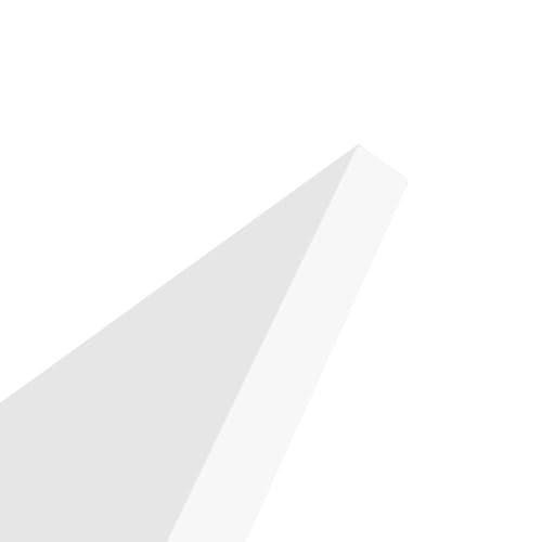 Image of 2 PCS 12 x 12 x 1 /2 Inch White HDPE Plastic Sheet, 12.5mm Thick High Density Polyethylene Board, Square Plastic Sheet for DIY Projects