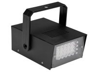 Hq-Power HQPL10001 Estroboscopico con 24 Leds Blancos, Funcionamiento Mediante 4 Pilas AA,...