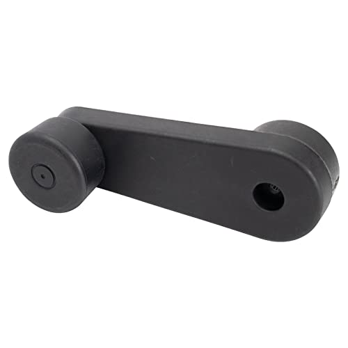 Image of TRQ Front Window Crank Handle Set Black Compatible with 2003-2007 Freightliner Classic Classic XL 1995-1996 FLD112 1991-1996 FLD120