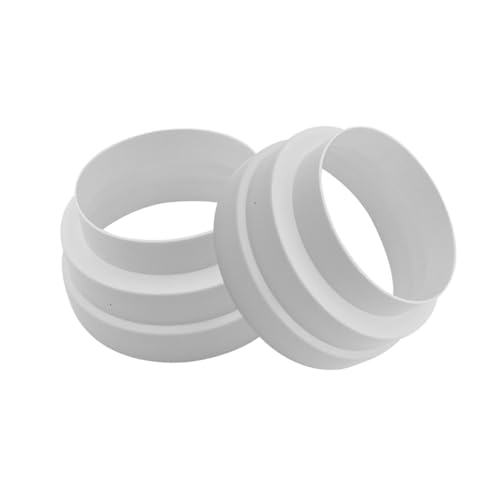 Sarini Ducting Reducer 160mm to 150mm 120mm Reducer Connector with 2 Hose Clamps 2 Rolls Foil Tape for Ventilation System Ventilation -Pack of 2 - Image 2