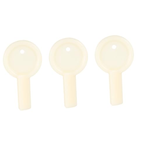 MUCKLILY 3pcs Tissue Box Key Tissue Boxes Stainless Paper Towel Holder Toilet Paper Keys Toilet Paper Accessory Paper Towel Key Commercial Toilet Dispenser Key Plastic White